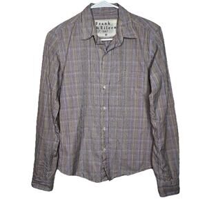 Frank & Eileen Women’s Red Checkered Button Up Shirt Size XS Office USA Ad16